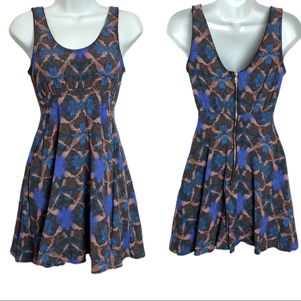 FREE PEOPLE Dress Sleeveless Exposed Zipper